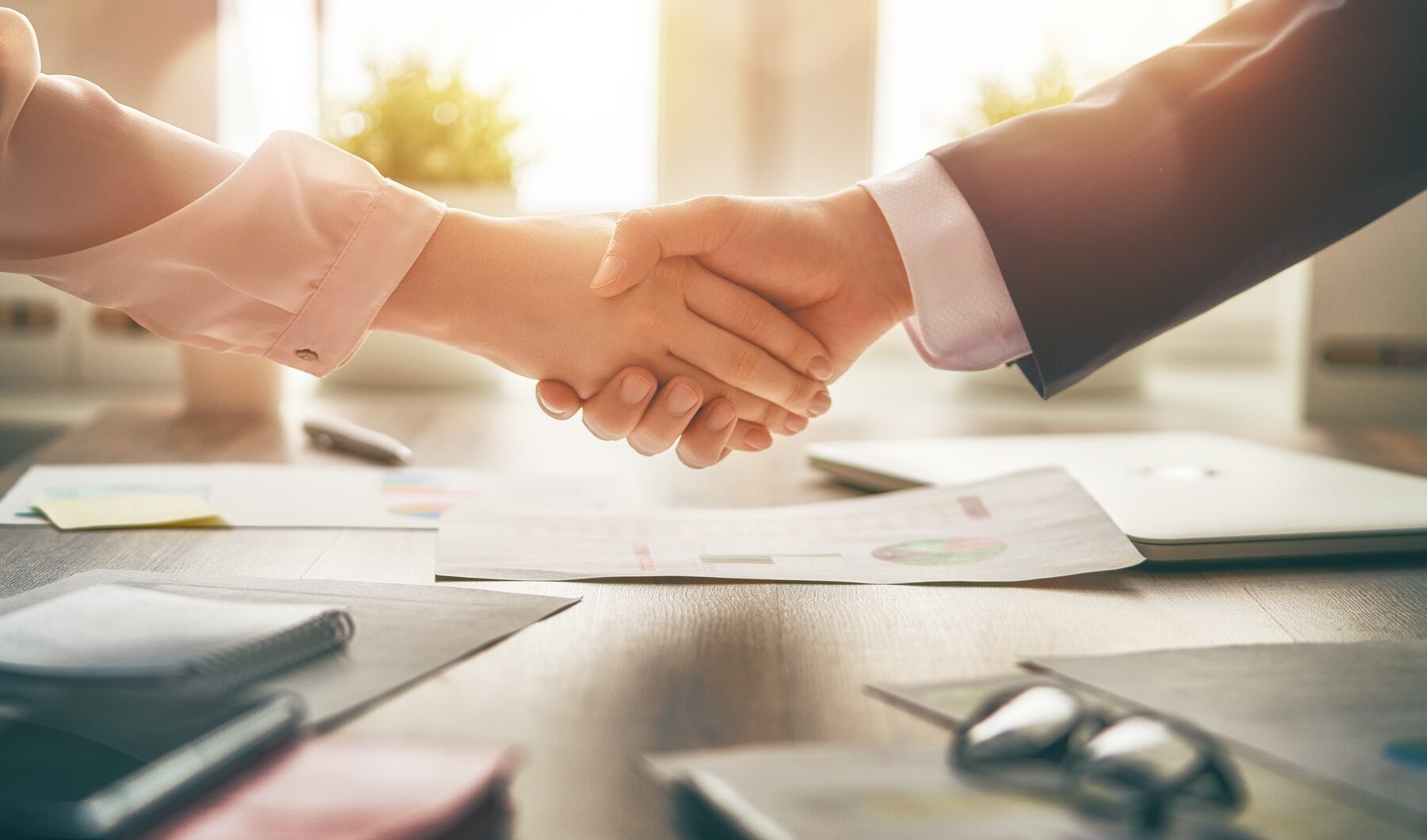 handshake between employer and employee in non profit organization