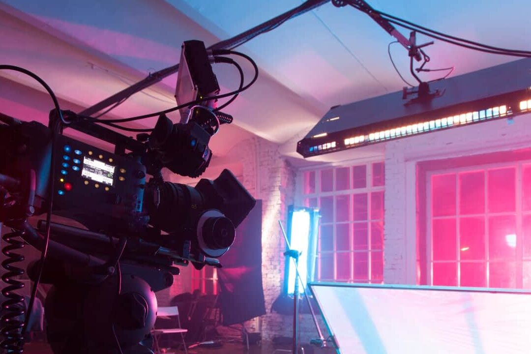 house being used for film production