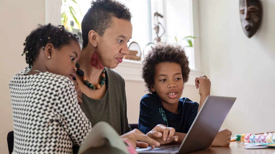 person taking time off work for family operation