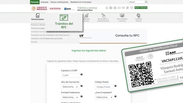 Cómo tramitar el RFC por Internet paso a paso 6 Cómo tramitar el RFC por Internet paso a paso