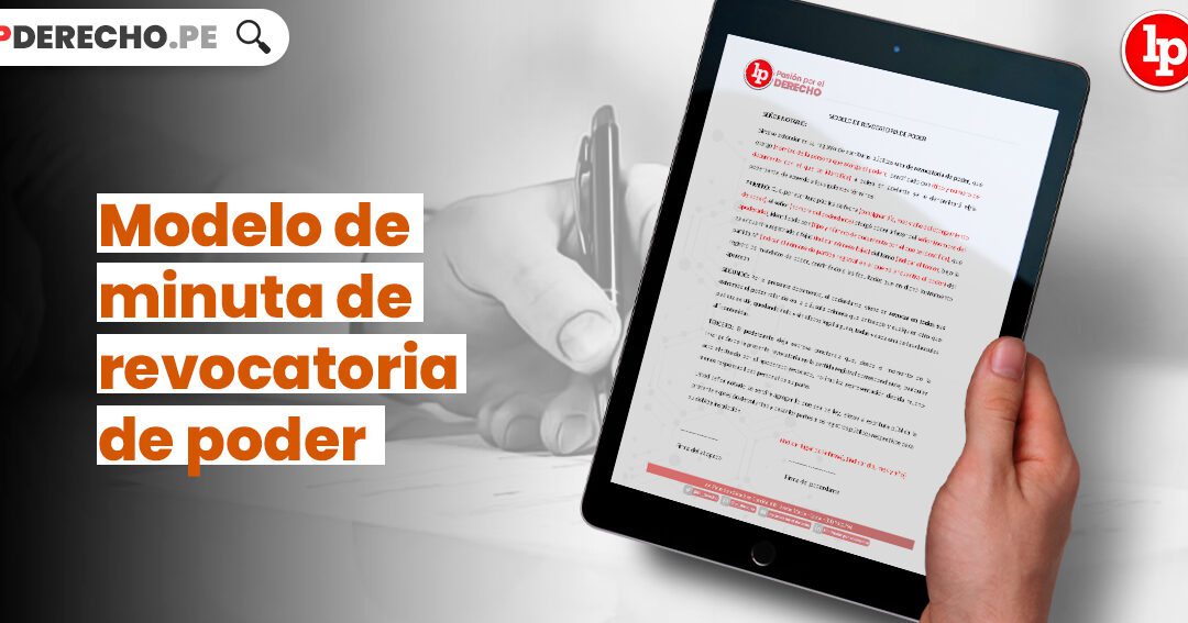 revocacion de poder legal formato de muestra